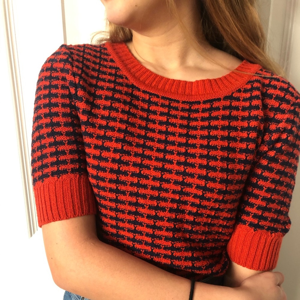Vintage high neck sweater top